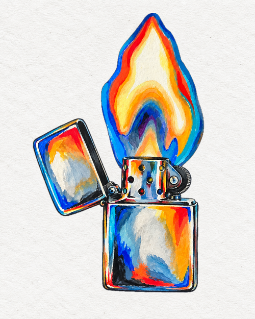 Burn in Color art print by OddMatter